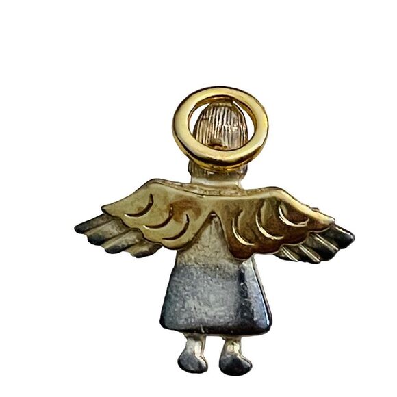 10/$25🦋 Vintage IMO 1995 Silver & Gold Two-Tone Guardian Angel Pin - Picture 3 of 14